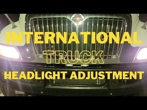 International Truck Headlight Adjustment