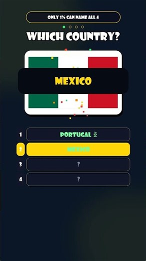 Can You Name All 4 Country Flags? 🚩 World Geography Quiz