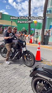 Biker Chick Takes Her Pants Off! | CycleDrag