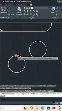 How to use fillet command in AutoCAD