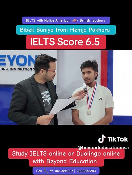 IELTS Score 6.5: Bibek Baniya’s Achievement & How Beyond Education Helped