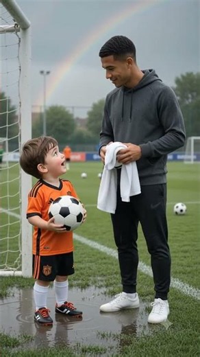 Cute Toddler Asks a Football player😂⚽ | Funniest AI Football Short #shorts #cute