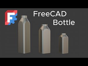Build Basic Form of A Bottle Using Surface In FreeCAD.