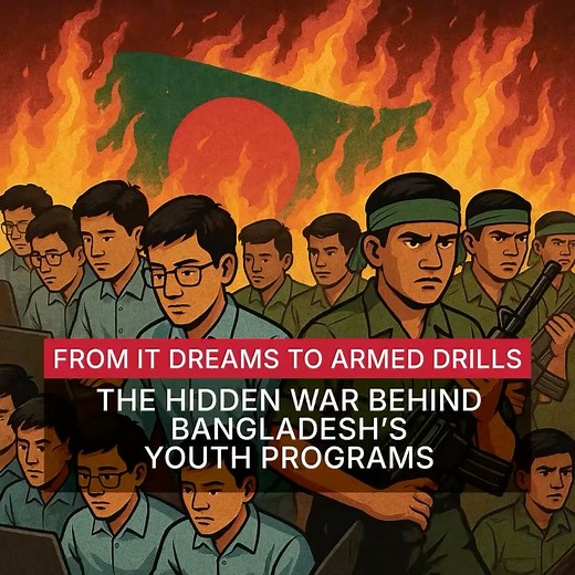 From coding to combat drills! The dream of a digital Bangladesh is...