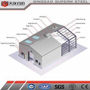 [Hot Item] Rustic Metal Farm Building Resistant Steel Structure Storage House Hay Grain Barn Prefabricated Warehouse Construction with Design Drawing