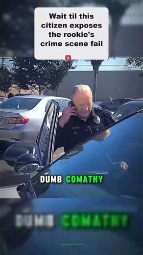 Rookie Cop Tapes Crime Scene WRONG, Then Gets Schooled 😭 #firstamendmentaudit #firstamendment #cops