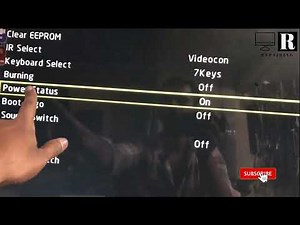 videocon led tv mapping problem , videocon service menu code