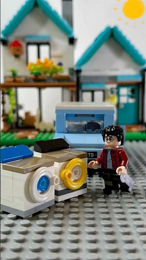 Building Washing Machine Out of LEGO Bricks