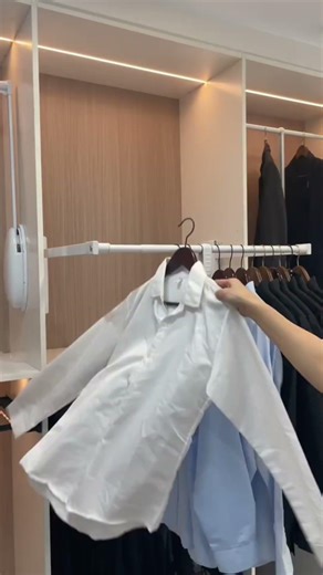Smart Rotating Closet Rod | Easy Access Wardrobe Design