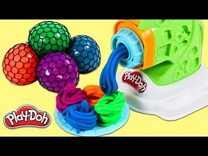 Learn Colors with Squishy Color Changing Mesh Balls!