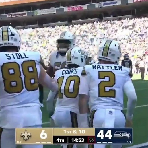 Finally a TD for the Saints! Jack Stoll's First 👍