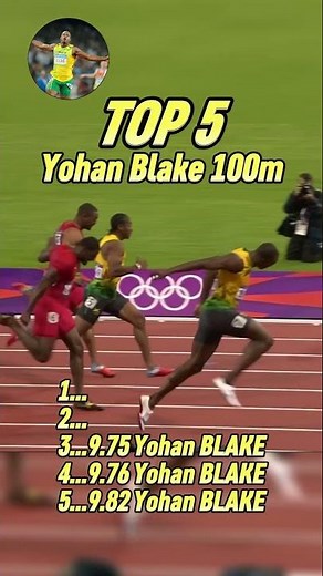Top 5 Fastest Yohan BLAKE 100m Races Ranked!