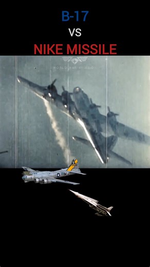 755K views · 12K reactions |  QB-17 (B-17) Flying Fortress target drone blown up by a Nike Hercules missile during live fire trials in the early 1950s | World War Aviation | Facebook