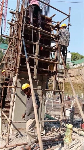 column shuttering process #shorts #viral #shuttering
