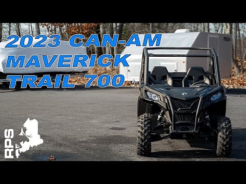 2023 CAN-AM MAVERICK TRAIL 700 walk around, features and accessories!