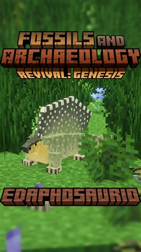 ¡Edaphosaurio! - Fossils and Archaeology 1.20.1 - Mob Showcase #minecraft #modreview