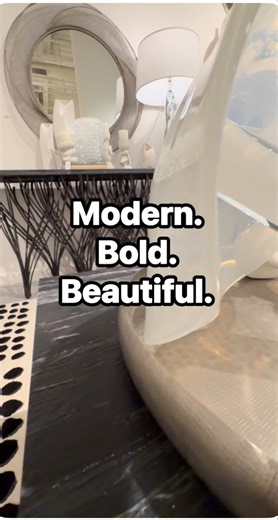 This Furniture Looks Like Art 👀 | Modern Luxury Design #LuxuryLiving #globalviews #designerfurniture | Brick and Mortarless Furniture