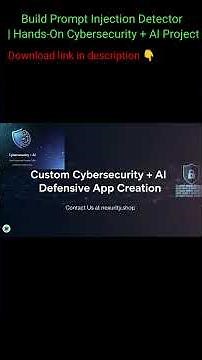 Build Prompt Injection Detector | Hands-On Cybersecurity + AI Project #cybersecurity #ai #developer