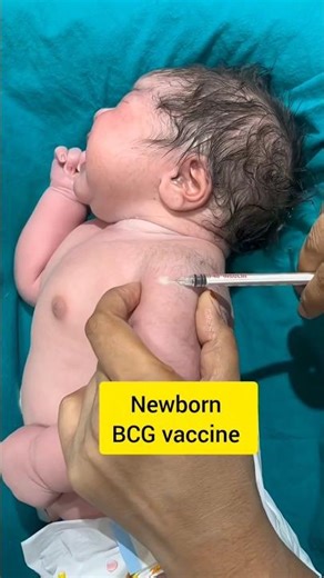 newborn BCG vaccine #shorts #newborn #bcg #vaccine #nicu #hospital #viralvideo #mbbs