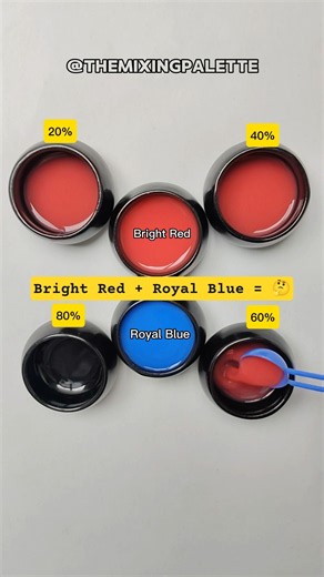 Red + Blue Color Mixing 🎨 | 4 Beautiful Purple Shades #shorts #trending #youtubeshorts