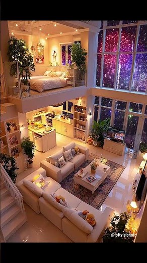 🎆🛋️ Fireworks Loft Tour: Festive Views, Warm Lighting & Plush Cozy Style #FireworksLoft