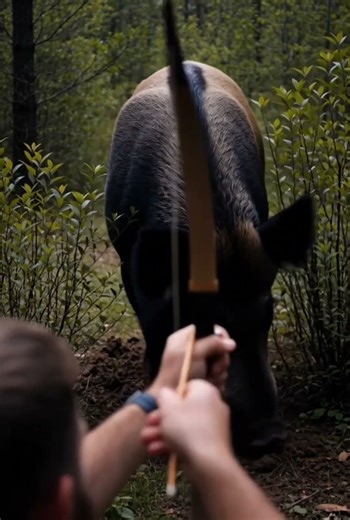 POV: Bow Hunting a Wild Boar in a Dense Forest | ASMR