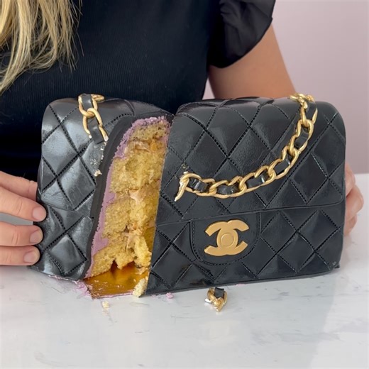 7.3M views · 127K reactions | This Chanel Handbag Cake Looks so Realistic  | Simple | Facebook