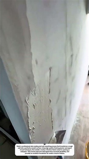 Perfect Wall Skim Coating | Satisfying Plaster Wall Smoothing Process