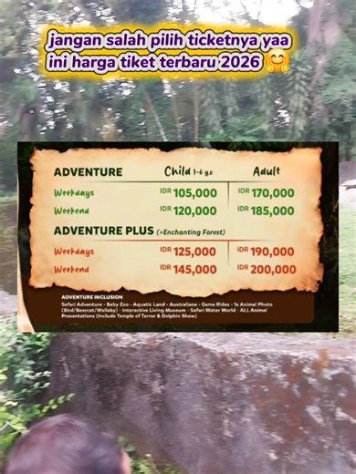 Tiket Terbaru Taman Safari Prigen: Wisata Seru