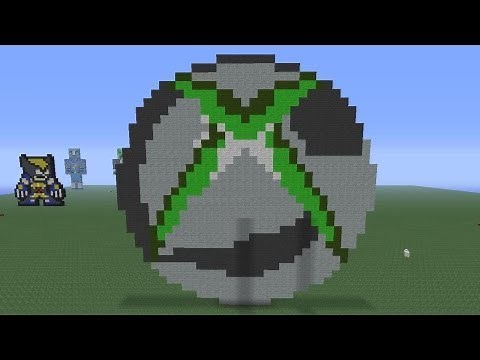 Minecraft Pixel Art: Xbox360 Logo Tutorial