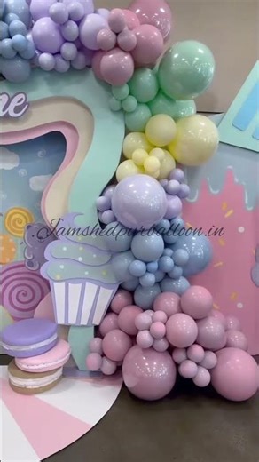 Candy Theme Birthday Decoration 🍭 | Dreamy Sweet Setup by Jamshedpur Balloon Decoration