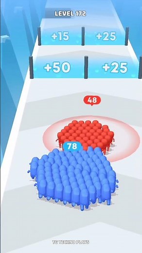 Blue Crowd of Among Us Run 3d Lvl.172! 😍 #trending #shorts #youtubeshorts #games #amongus