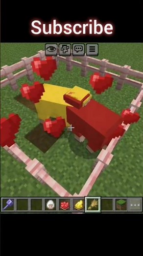 Yellow 🟡 + Red 🔴 = Orange 🟠 #minecraft