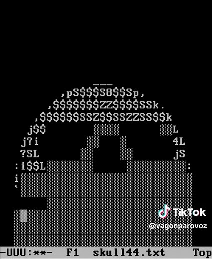 ascii art skull — how to type a skull with keyboard (44)