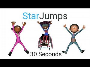 Kids Tabata #10 (Star Jumps), Exercise, HIIT, High Intensity Interval Training, Physical Education