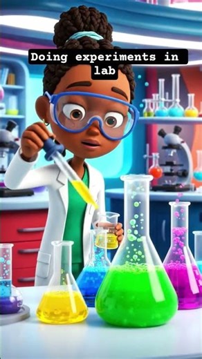 Little Scientist at Work 🧫✨ Cute & Fun Experiments!