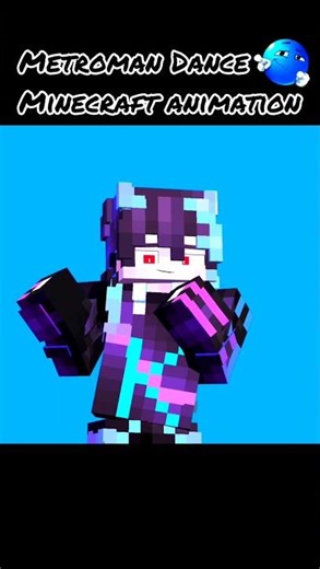 🌝Metroman Dance in Minecraft #minecraftshorts #animation #metromandance