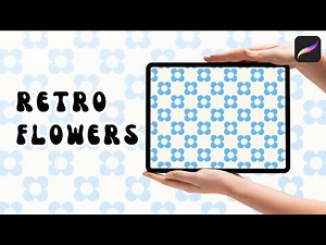How To Make a Retro Flower Pattern in Procreate – Seamless & Beginner-Friendly Procreate Tutorial