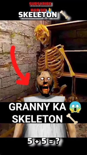 GRANNY THIS PLAYER SAD STORY SKELETON II 🥺 #granny #shortvideo #trending