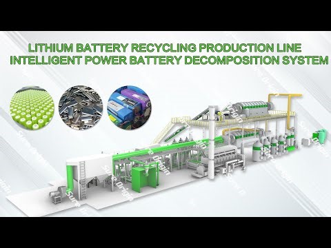 Lithium battery recycling production line intelligent power battery decomposition system