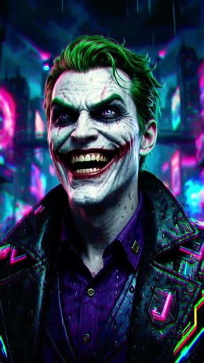 THE DARKEST YOU SEE THE CHAOS BUT I SEE THE PUNCHLINE THE JOKER NEON METAL GEAR CODEC CITY BATMAN !