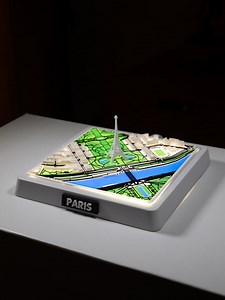 Personalized 3D City Model With LED Backlight - Etsy