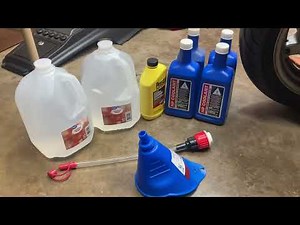 Coolant change and flush on Honda GL1500 Goldwing