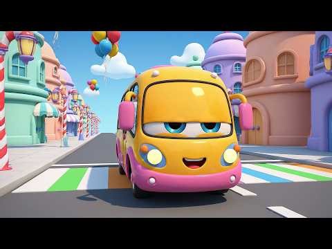 The Wheels on the Bus City Adventure Ride | Urban Exploration & Kids Travel Songs