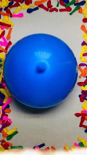Blue Balloon Rub Deflate ASMR 🎈💙💨 #shorts #asmr #balloons