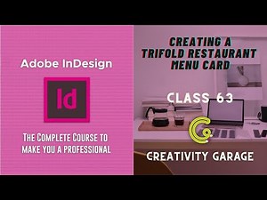 Adobe InDesign Course - Class 63 (Creating a Trifold Restaurant Menu Card)