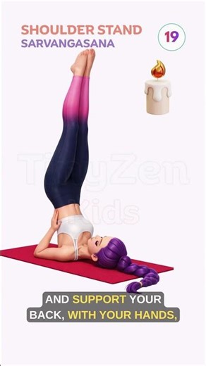 How to nail shoulder stand pose #yoga #fitness #technique