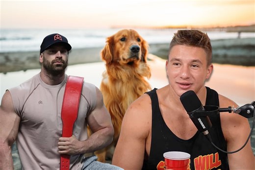 "What are you talking about?" - YouTuber SteveWillDoIt recounts wild story about dog on Bradley Martyn's podcast
