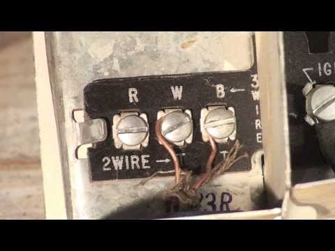 Thermostat wiring for the oil furnace