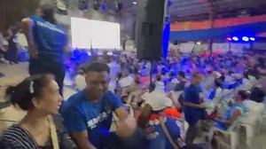 LOOK: Magdalo team ni mayoral candidate at dating Sen. Antonio Trillanes, nagpakita ng pwersa sa kick-off rally sa Gallano Covered Court, Brgy. 102, Caloocan City. | via Edwin Duque, DZRH News | DZRH News